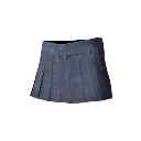 Pants | Pleated Mini-Skirt (Blue)